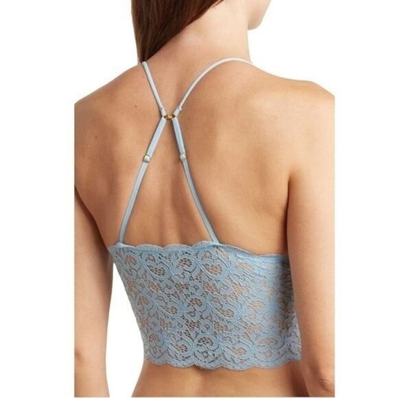 Abound Blue Lace Longline Bralette size Medium NWT - Picture 2 of 11